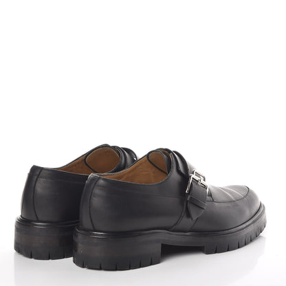 Hermes Calfskin Mens Buckle Loafers 42.5 Black 4 of 10