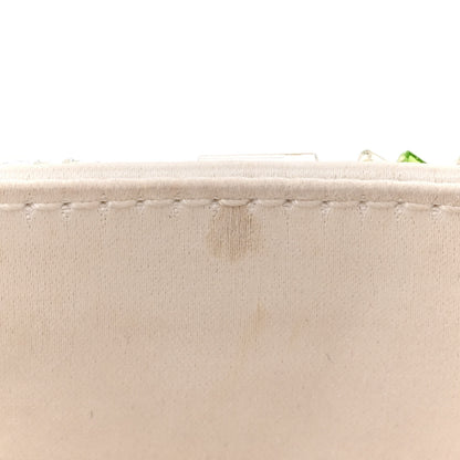 Christian Dior Satin Beaded Floral Embroidered Mini Lady Dior White Multicolor 15 of 19