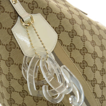 Gucci Monogram Web Large Jolie Tote White 5 of 9