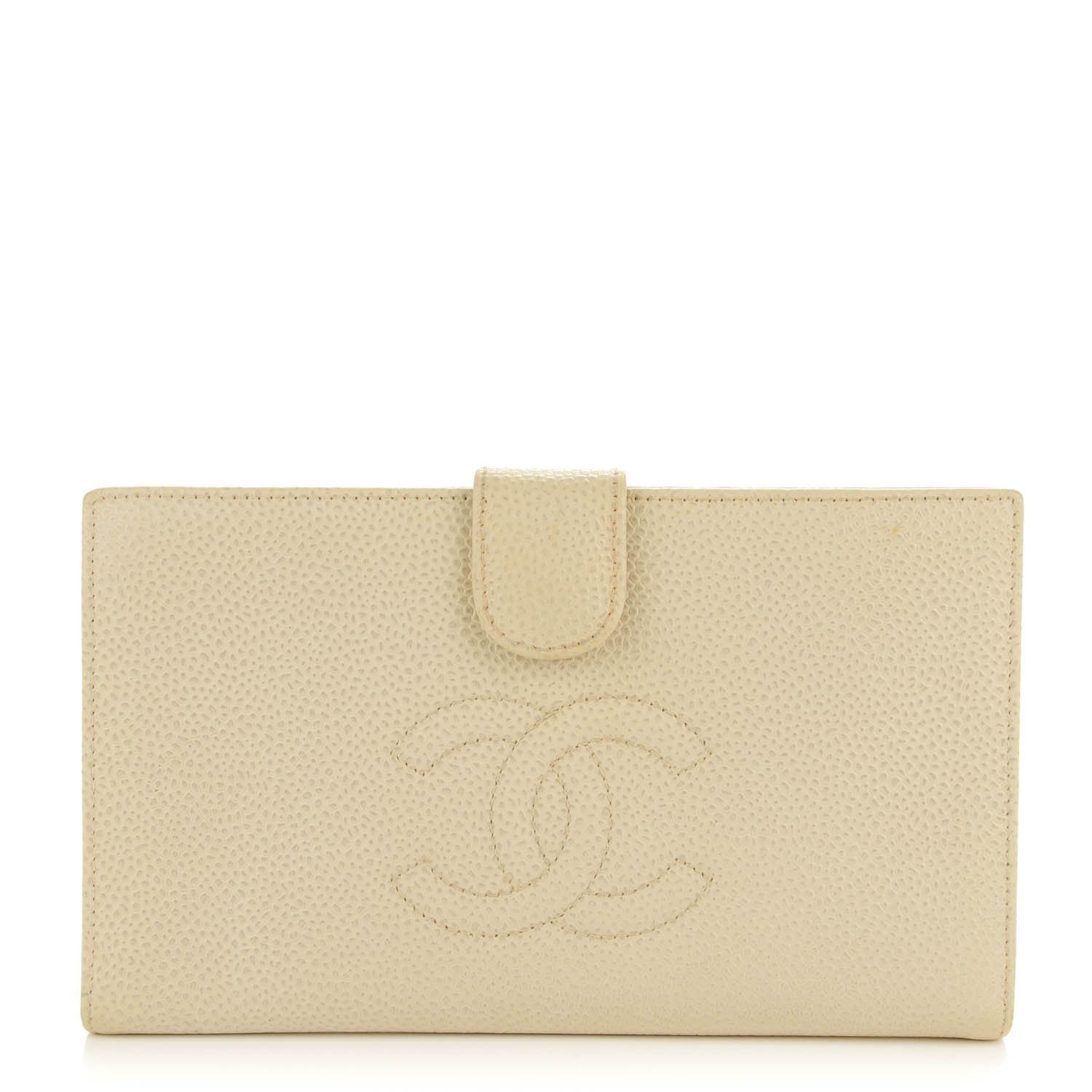 Chanel Caviar Timeless CC French Wallet Beige Clair 1 of 11