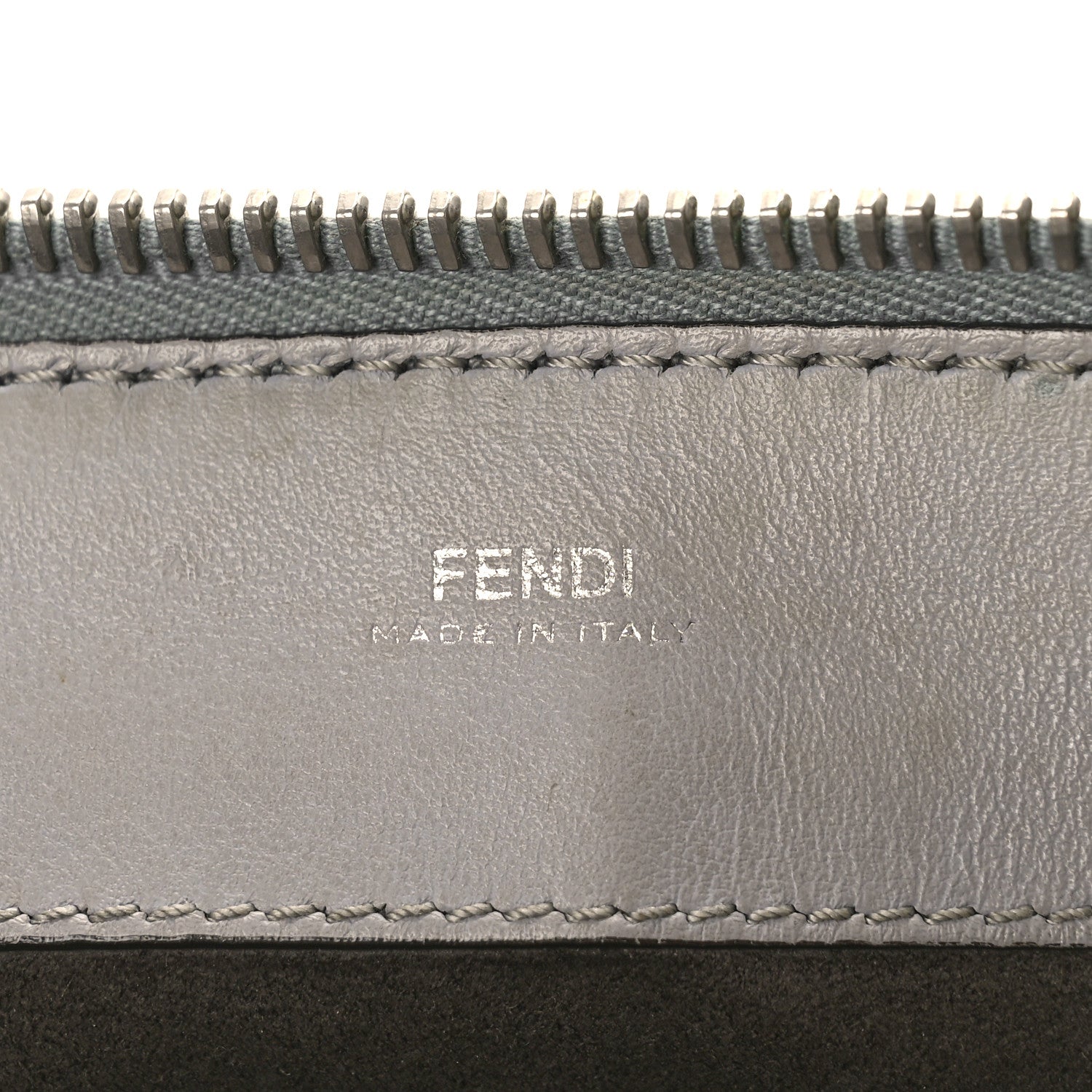 Fendi Vitello Baltico Dolce Elaphe DotCom Satchel Ardesia Grano Multicolor 8 of 11