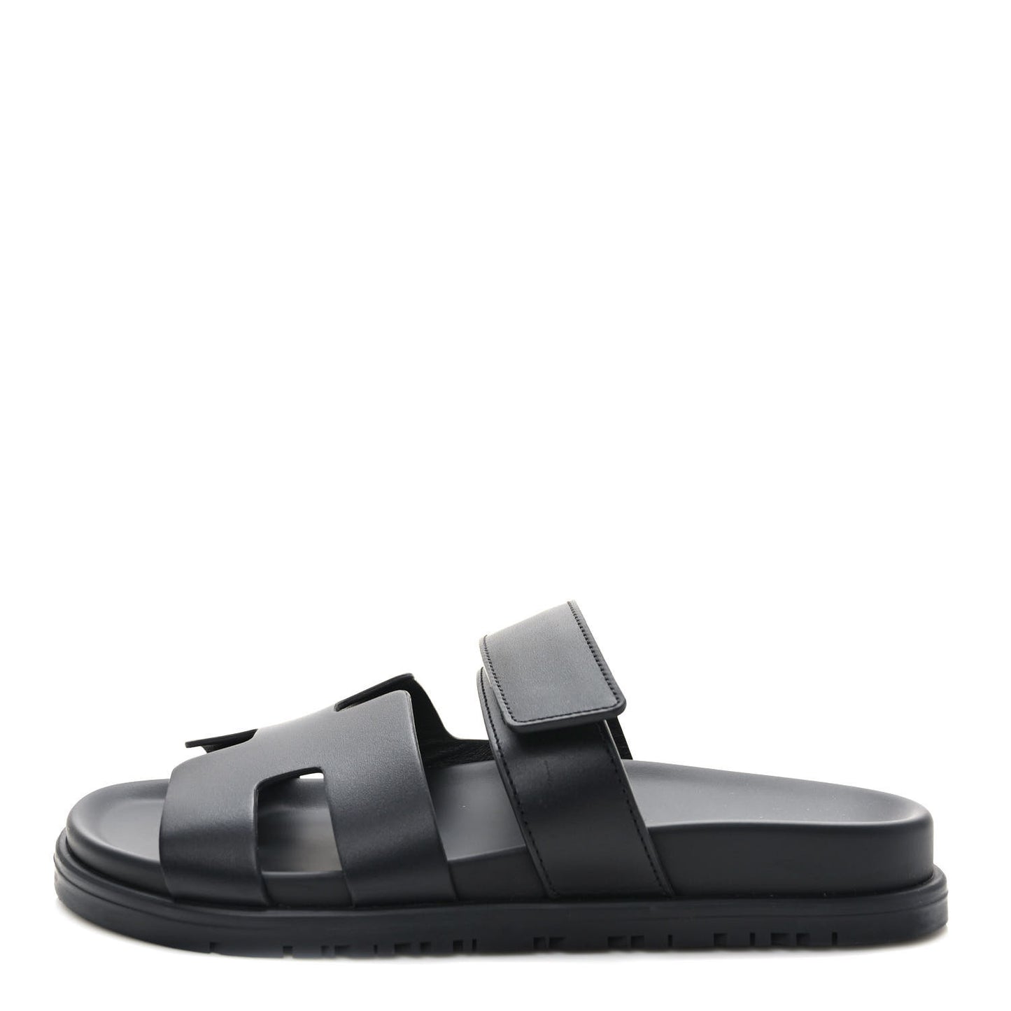 Calfskin Womens Chypre Sandals 36.5 Black