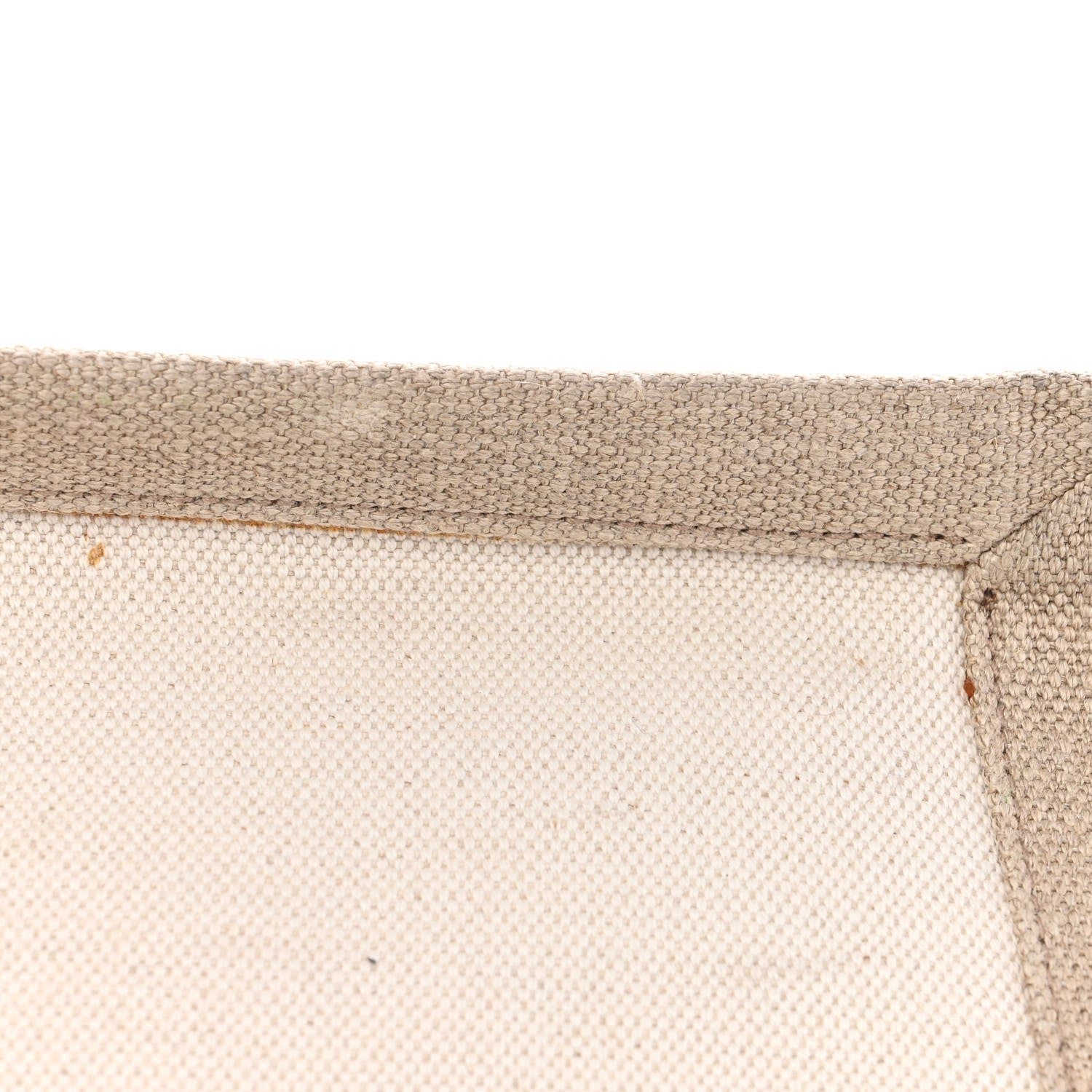 Saint Laurent Linen Calfskin Small Rive Gauche Tote Greggio Natural 13 of 16