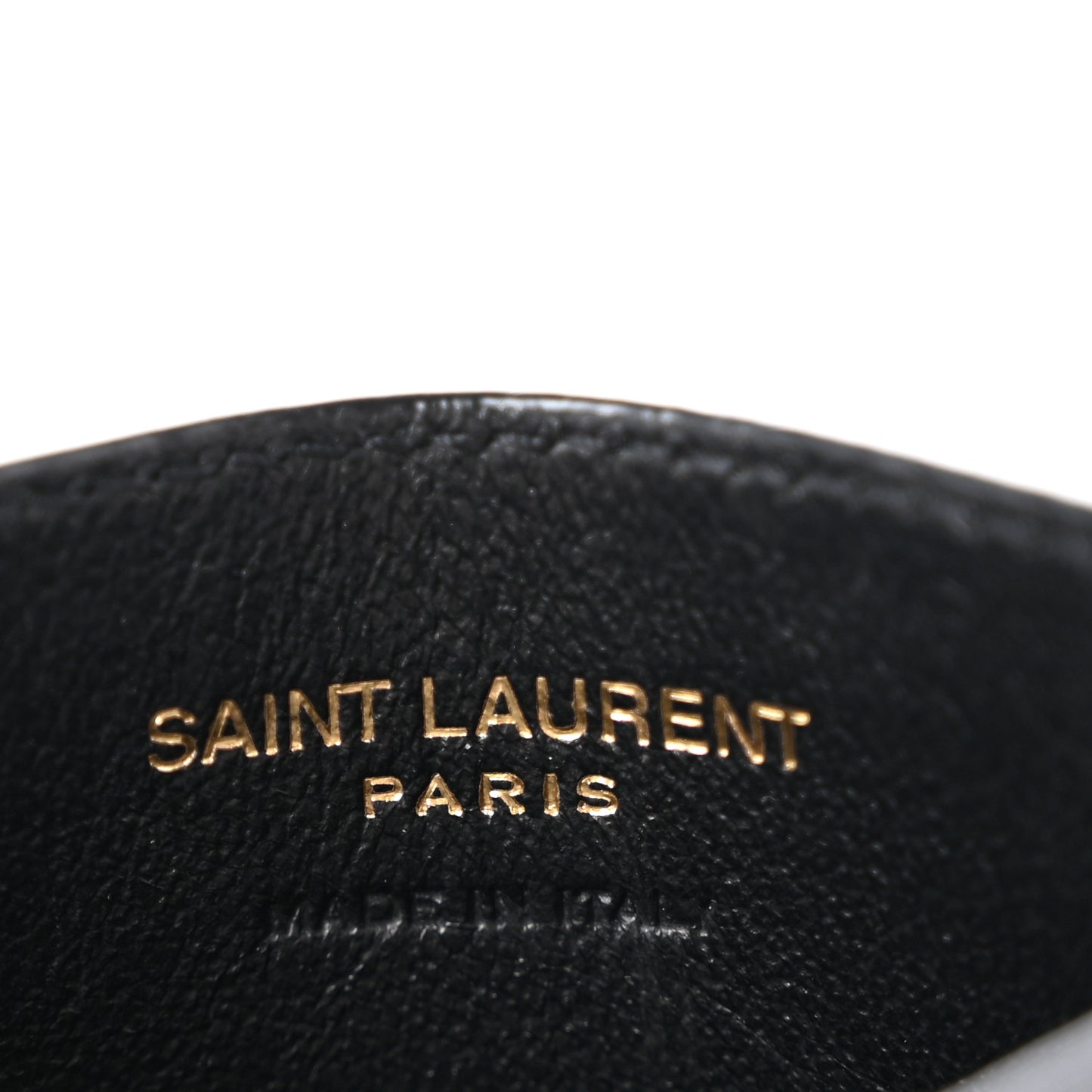 Grain De Poudre Matelasse Chevron Monogram Credit Card Case Black