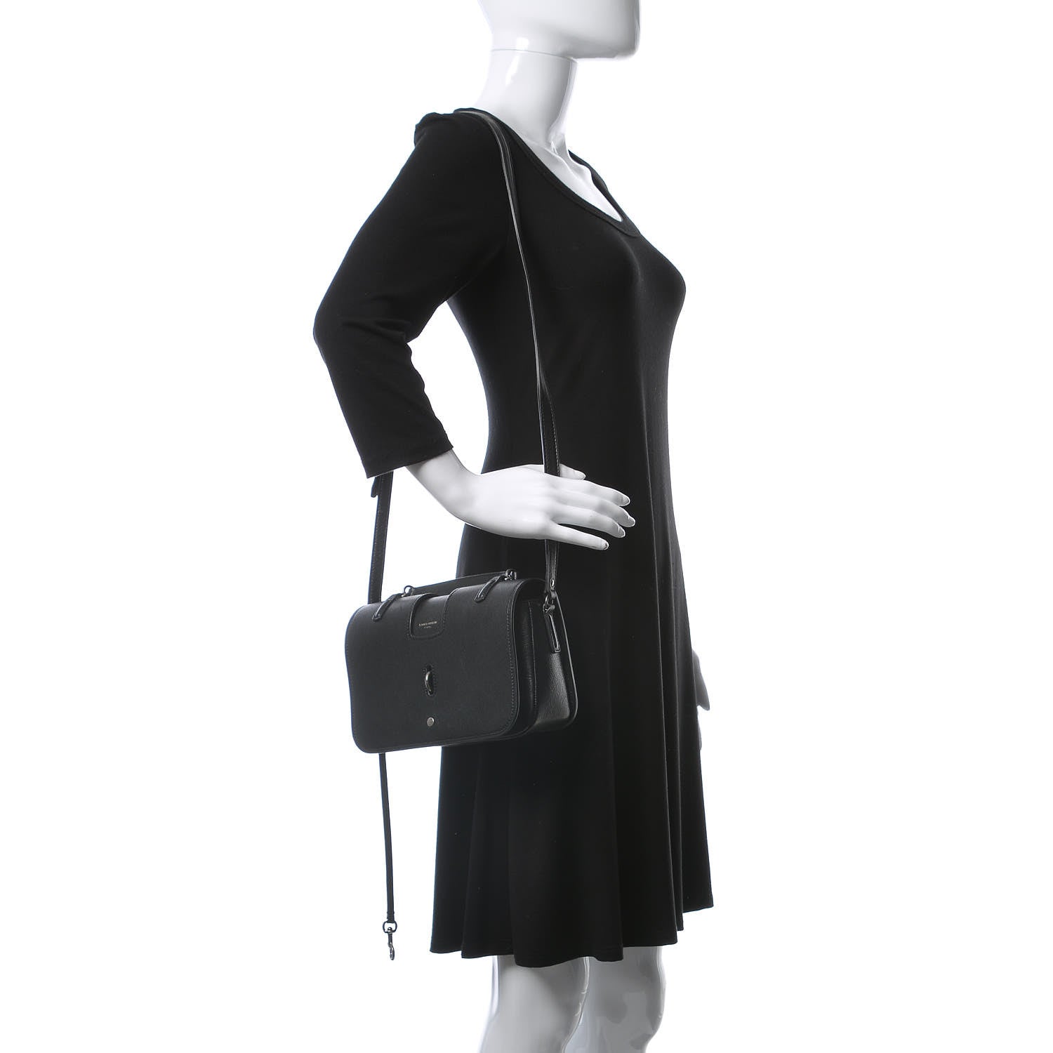 Saint Laurent Lambskin Medium Charlotte Messenger Bag Black 2 of 8