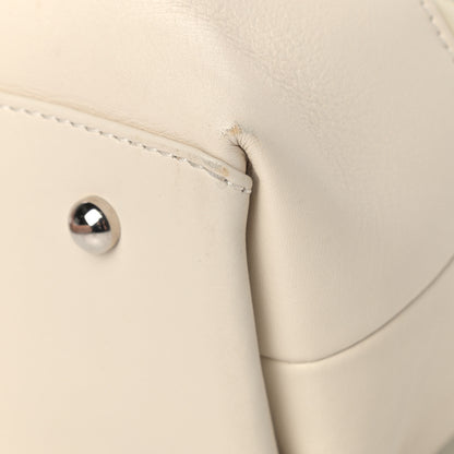 Chanel Aged Calfskin Quilted Be CC Tote Dark White 10 of 15