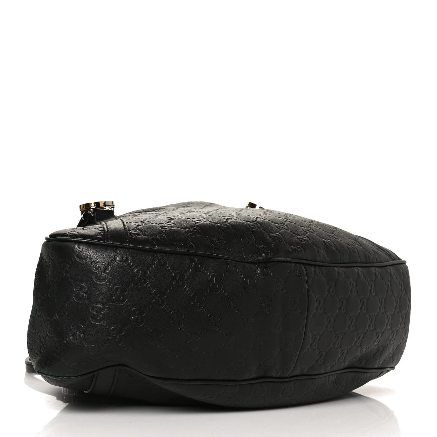 Guccissima Medium GG Twins Shoulder Bag Black