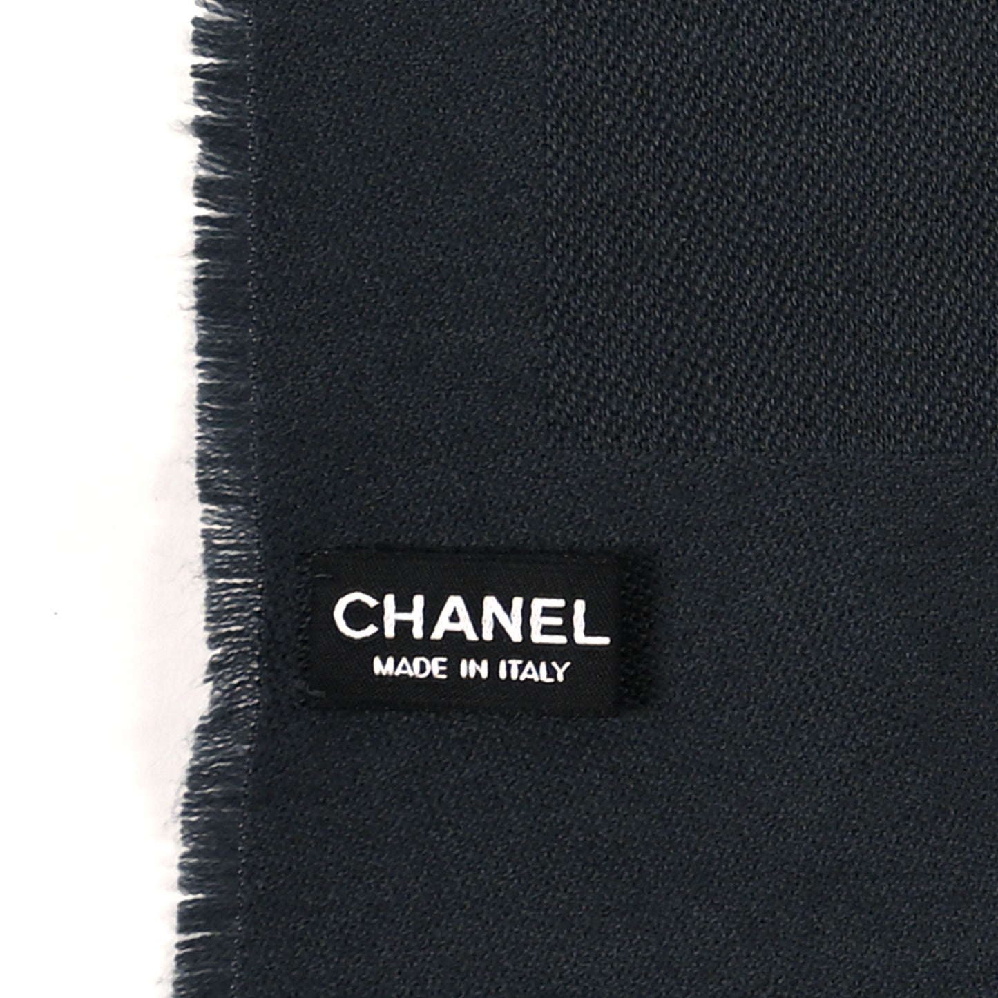 Cashmere Silk Wool CC Logo Stole Gray