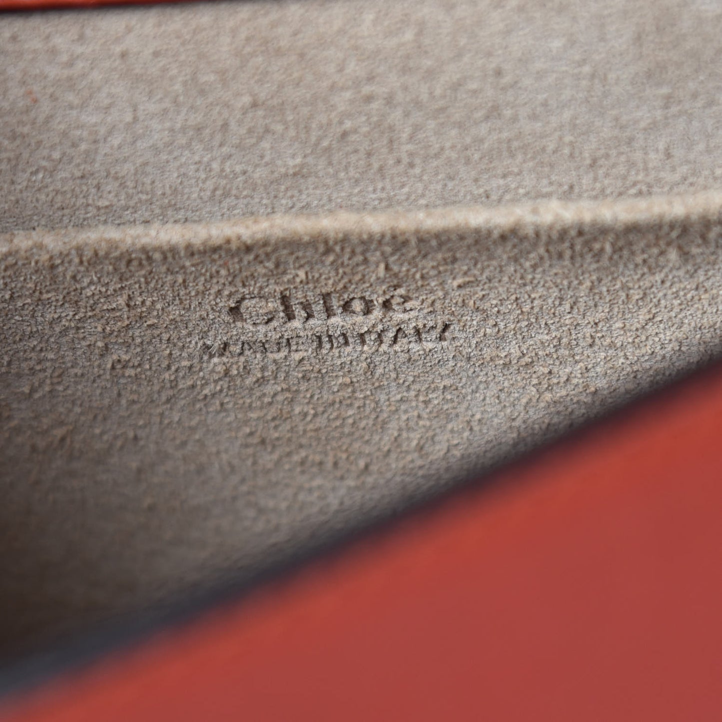 Calfskin Small Nile Bracelet Bag Earthy Red