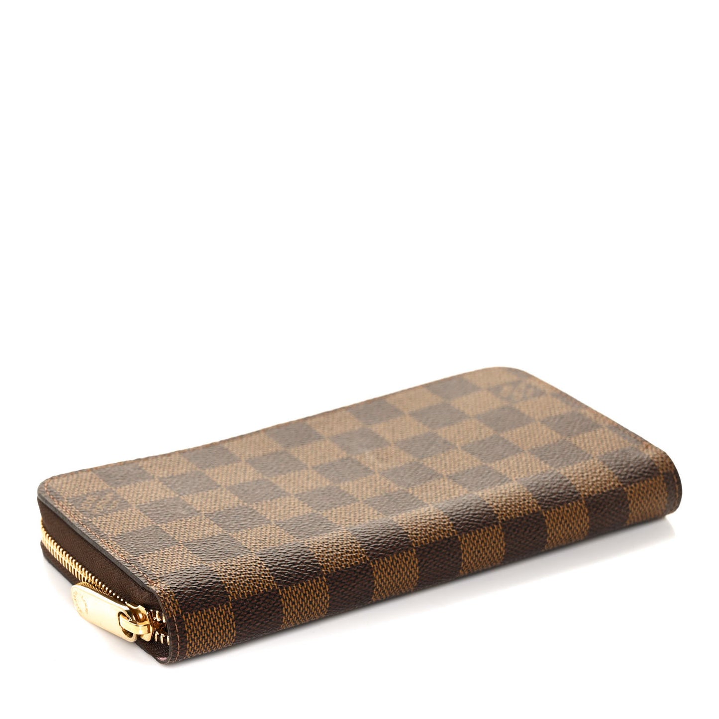 Damier Ebene Zippy Wallet Rose Ballerine