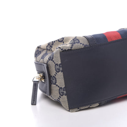 Gucci Monogram Web Small Cosmetic Case Navy 8 of 9