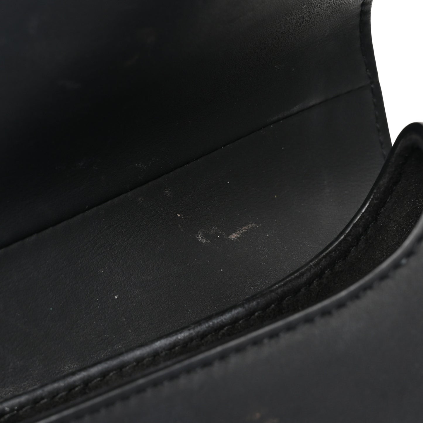 Ultra Matte Calfskin Saddle Bag Black