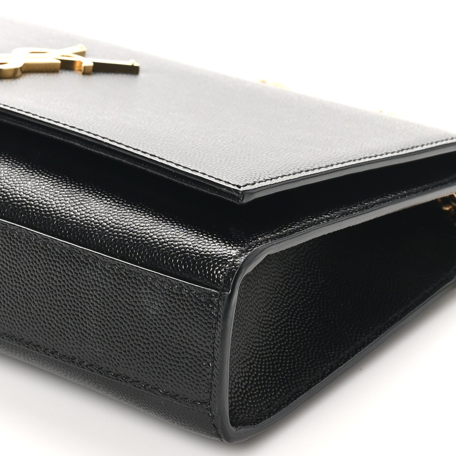 Saint Laurent Grain De Poudre Medium Classic Monogram Kate Tassel Satchel Black 10 of 10