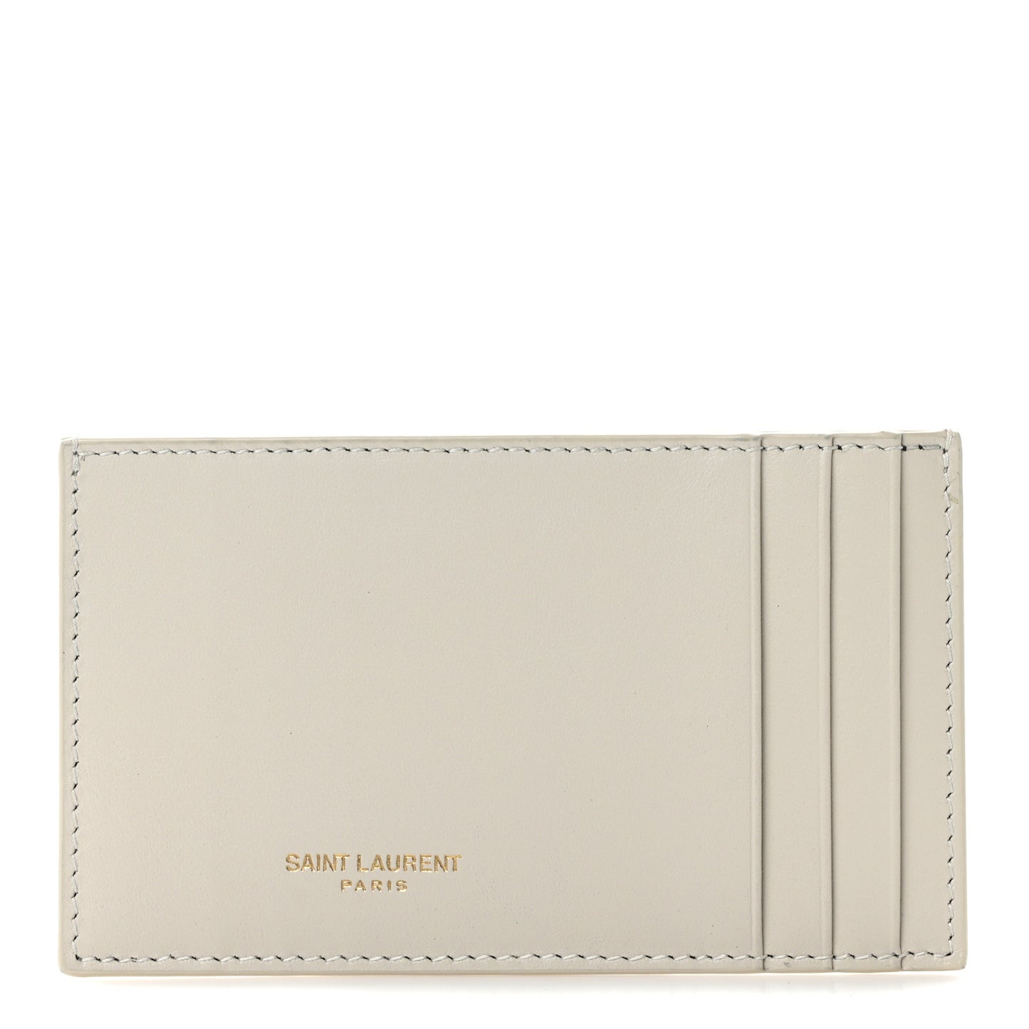Calfskin Pouch Card Holder White
