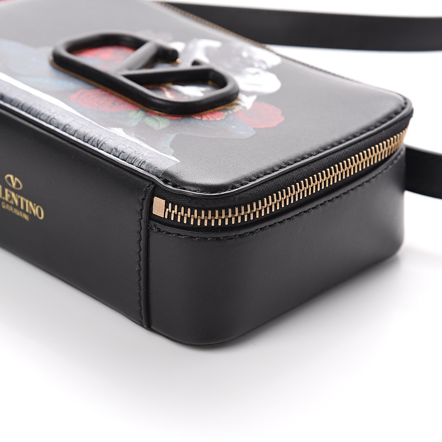 Valentino Garavani X UNDERCOVER Smooth Calfskin Graphic Print VSling Crossbody Bag Black 9 of 9