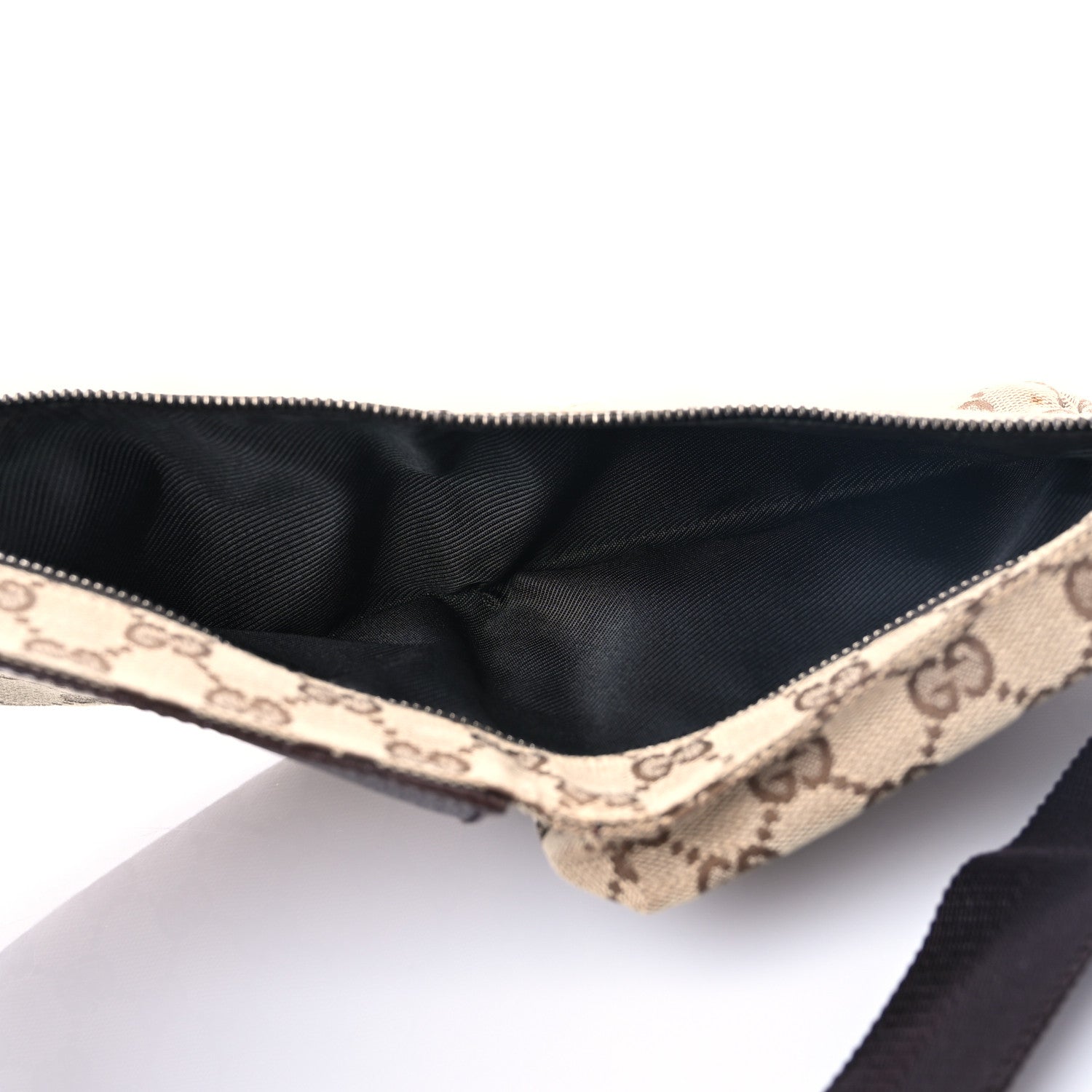 Gucci GG Monogram Double Pocket Belt Bag Dark Brown 4 of 6