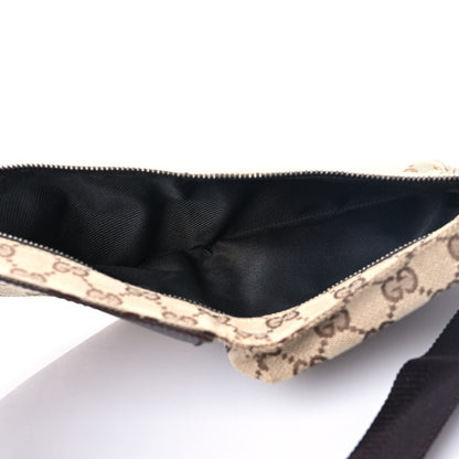 Gucci GG Monogram Double Pocket Belt Bag Dark Brown 4 of 6