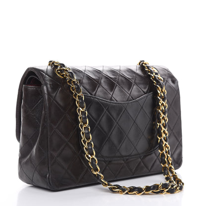 Chanel Lambskin Quilted Medium Double Flap Bag Black 3 of 20