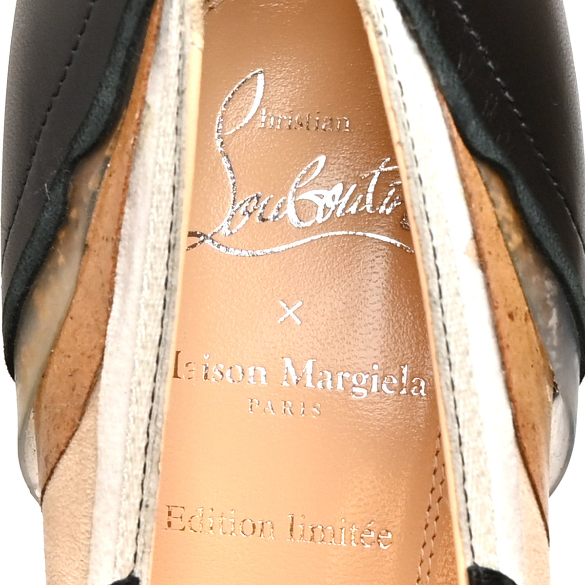 Christian Louboutin X MAISON MARGIELA Nappa Martinloula 100 Pumps 38 Black 9 of 9