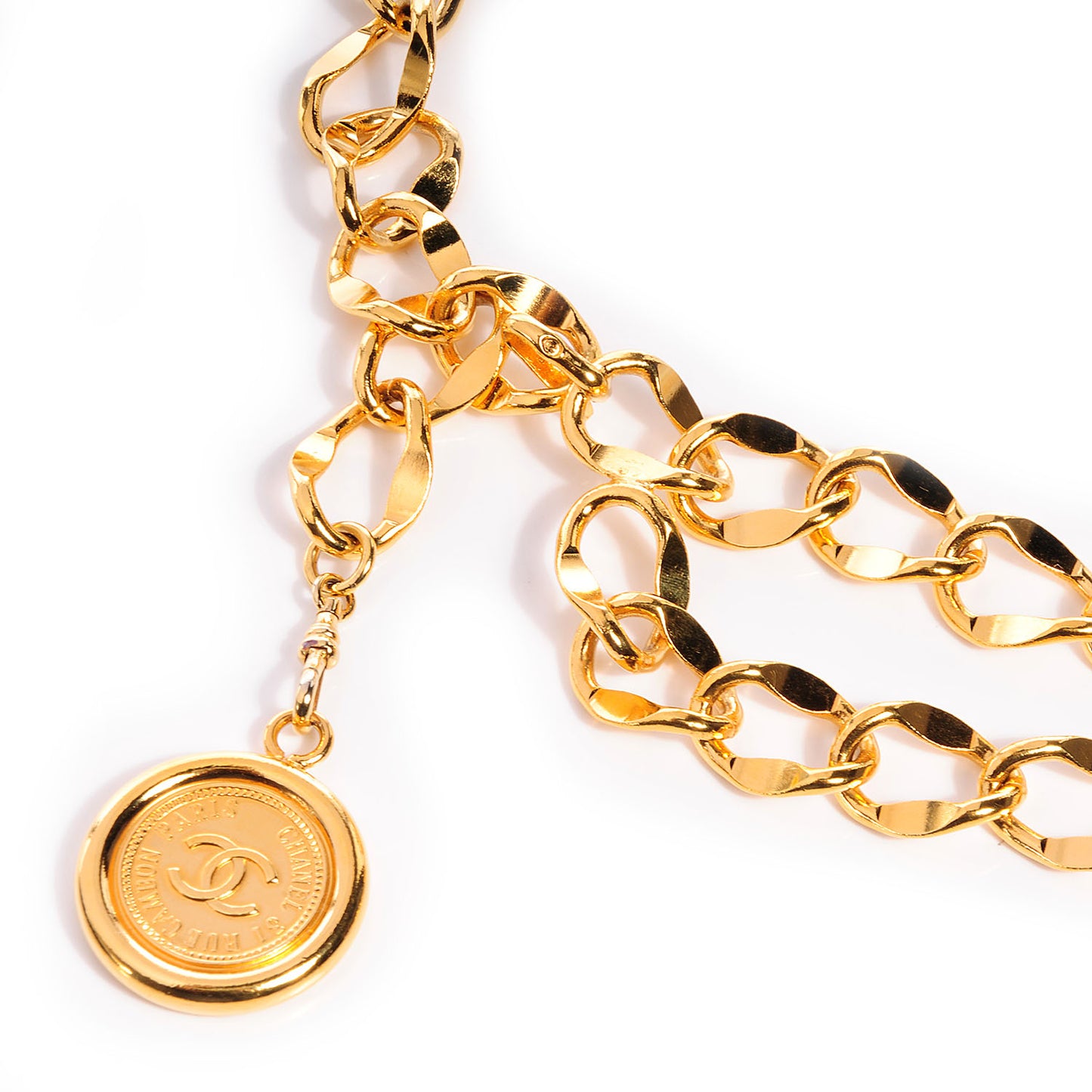 Chain 31 Rue Cambon Medallion Belt Gold