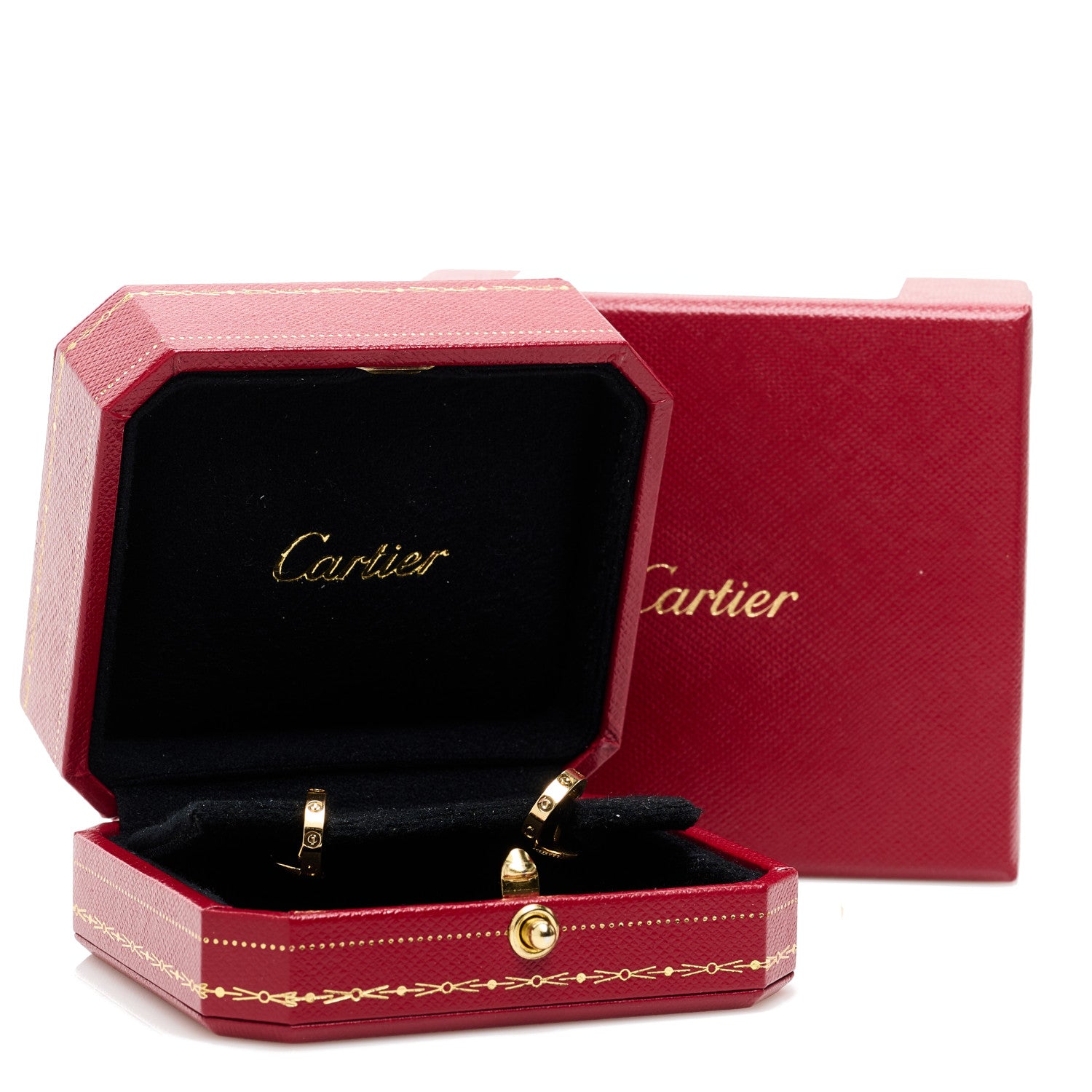 Cartier 18K Yellow Gold Small LOVE Hoop Earrings 5 of 5