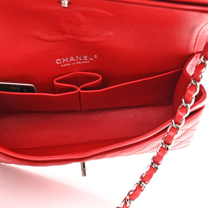 Chanel Lambskin Quilted Medium Double Flap Red 4 of 12
