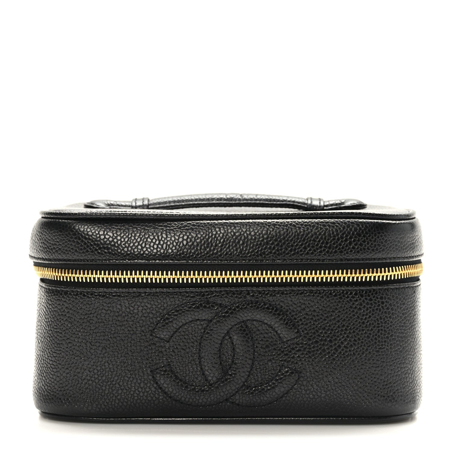 Chanel Caviar Vanity Cosmetic Case Black 1 of 11