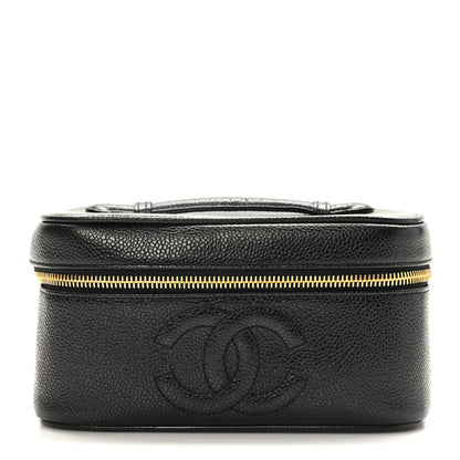 Chanel Caviar Vanity Cosmetic Case Black 1 of 11
