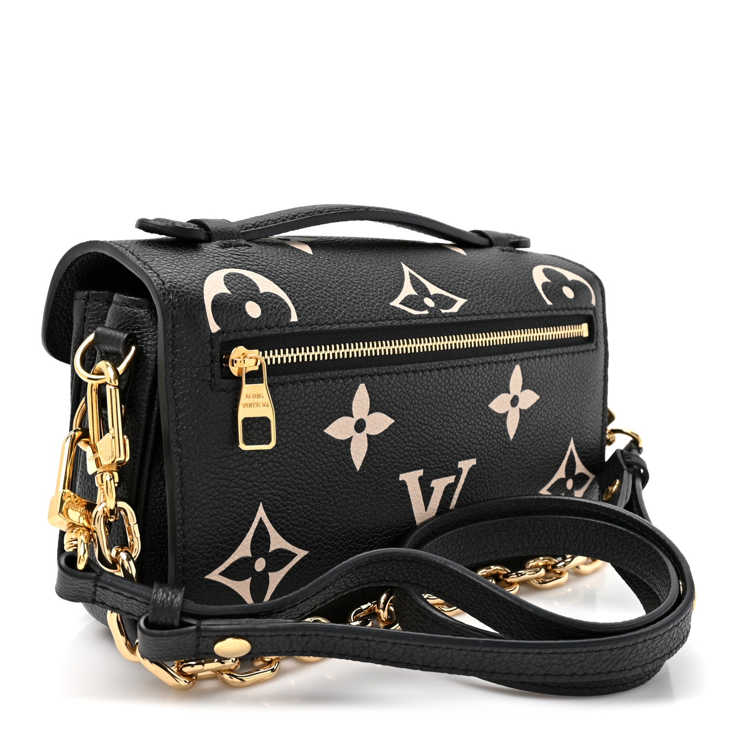 Louis Vuitton Empreinte Monogram Giant Pochette Metis East West Black Beige 2 of 10