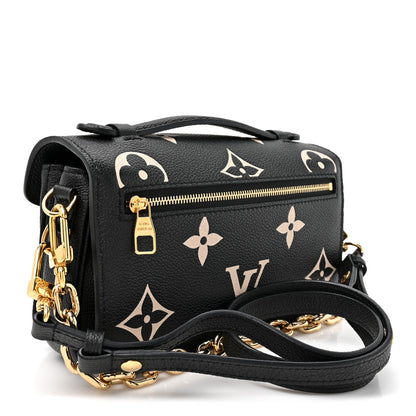 Louis Vuitton Empreinte Monogram Giant Pochette Metis East West Black Beige 2 of 10