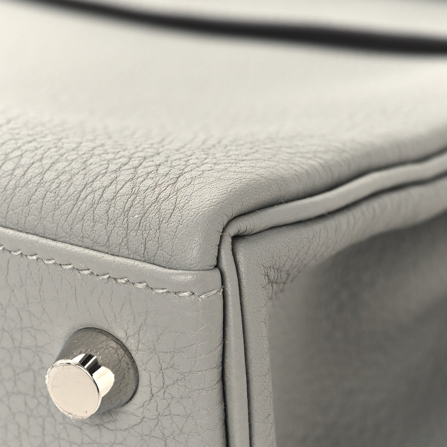 Hermes Togo Kelly Retourne 25 Gris Mouette 10 of 13