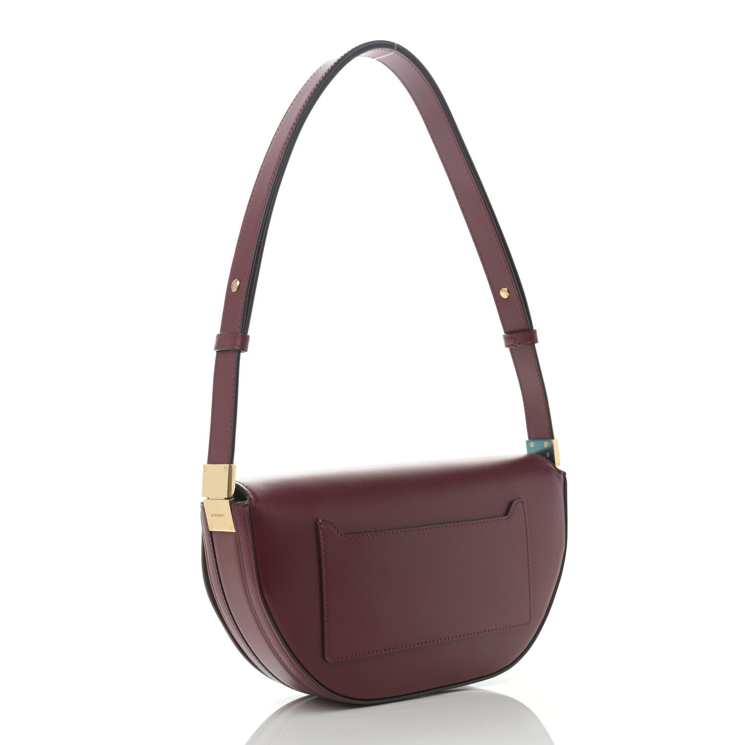 Burberry Calfskin Small Olympia Shoulder Bag Burgundy 3 of 11