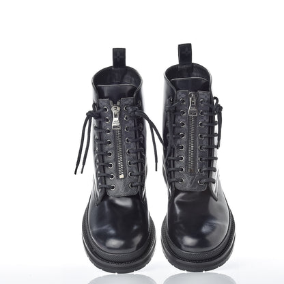 Louis Vuitton Calfskin Glazed Ice Ankle Boots 9.5 Black 2 of 9