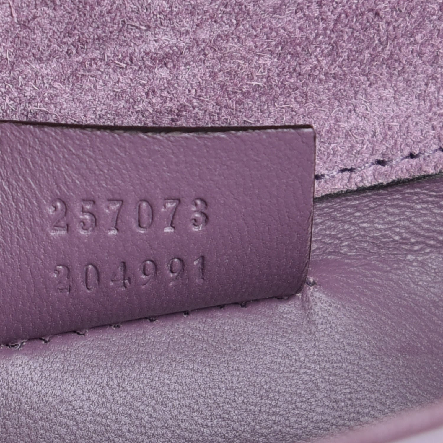 Gucci Patent Microguccissima Small Broadway Clutch Argyle Lavender 7 of 9