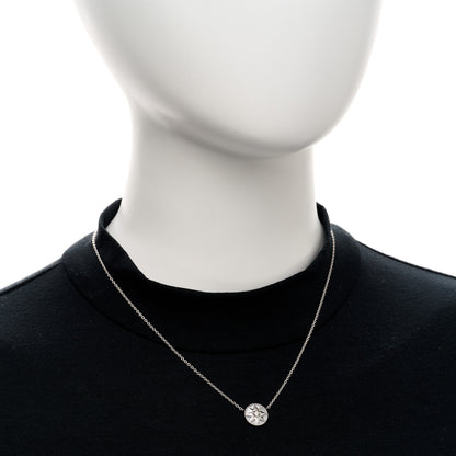 Christian Dior 18K White Gold Diamond Mother of Pearl Rose Des Vents Necklace 2 of 6