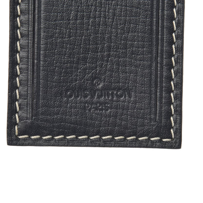 Louis Vuitton Calfskin Luggage Tag Navy Blue 3 of 3