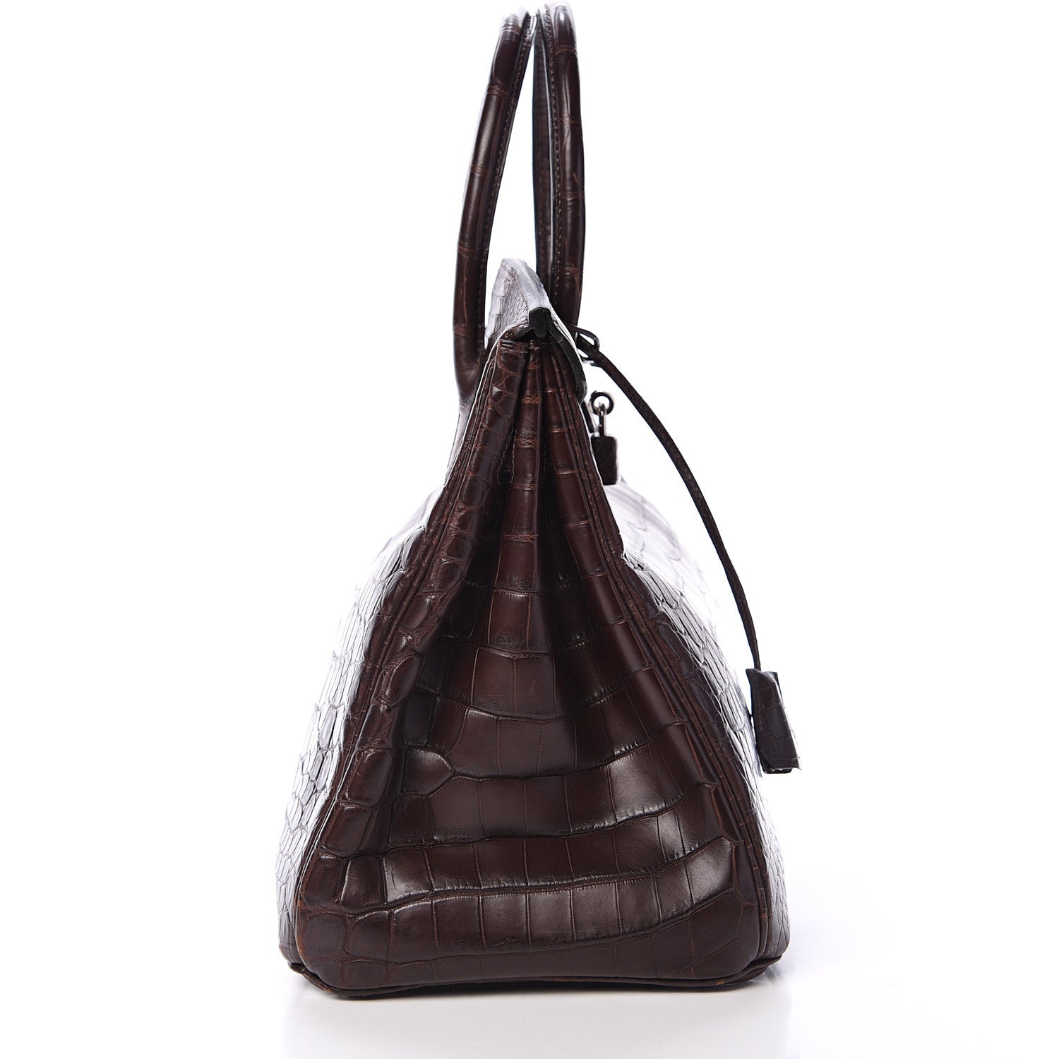 Hermes Matte Crocodile Birkin 35 Chocolate 29 of 37