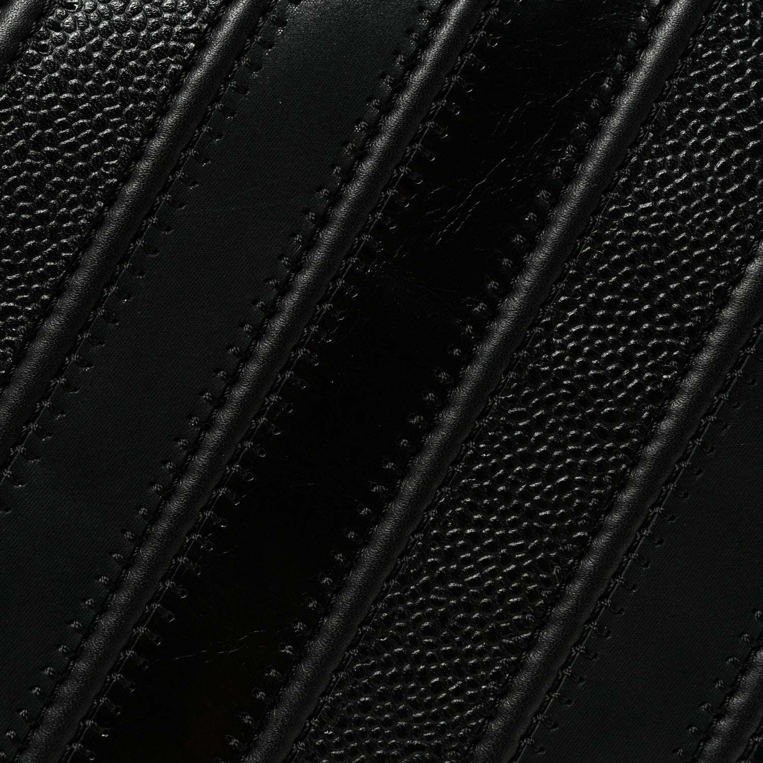 Chanel Calfskin Caviar Suede Chevron New Medium Boy Flap Black 11 of 11