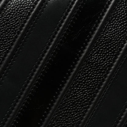 Chanel Calfskin Caviar Suede Chevron New Medium Boy Flap Black 11 of 11