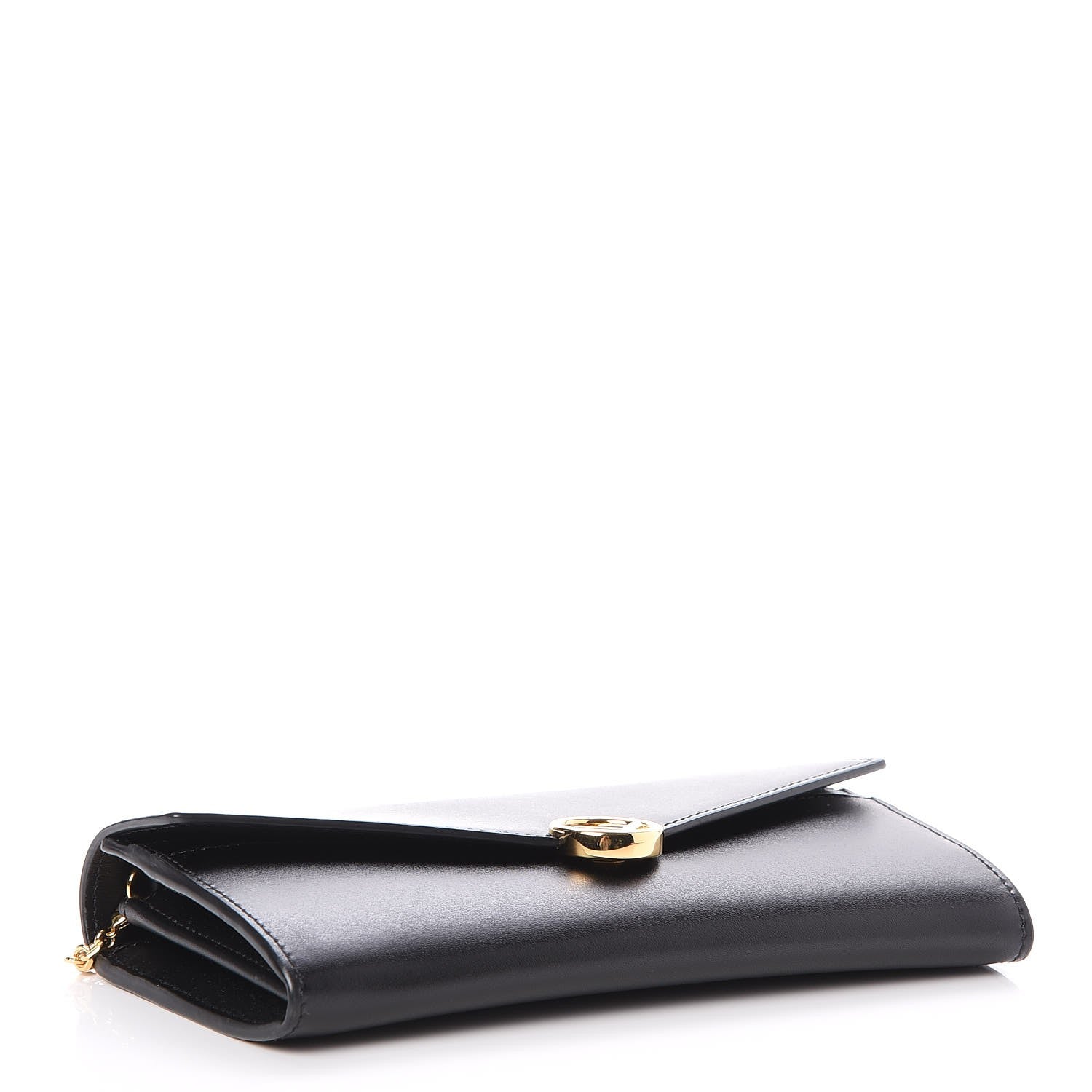 Fendi Vitello Liberty Lucido F is Fendi Continental Envelope Wallet On Chain Black 4 of 10