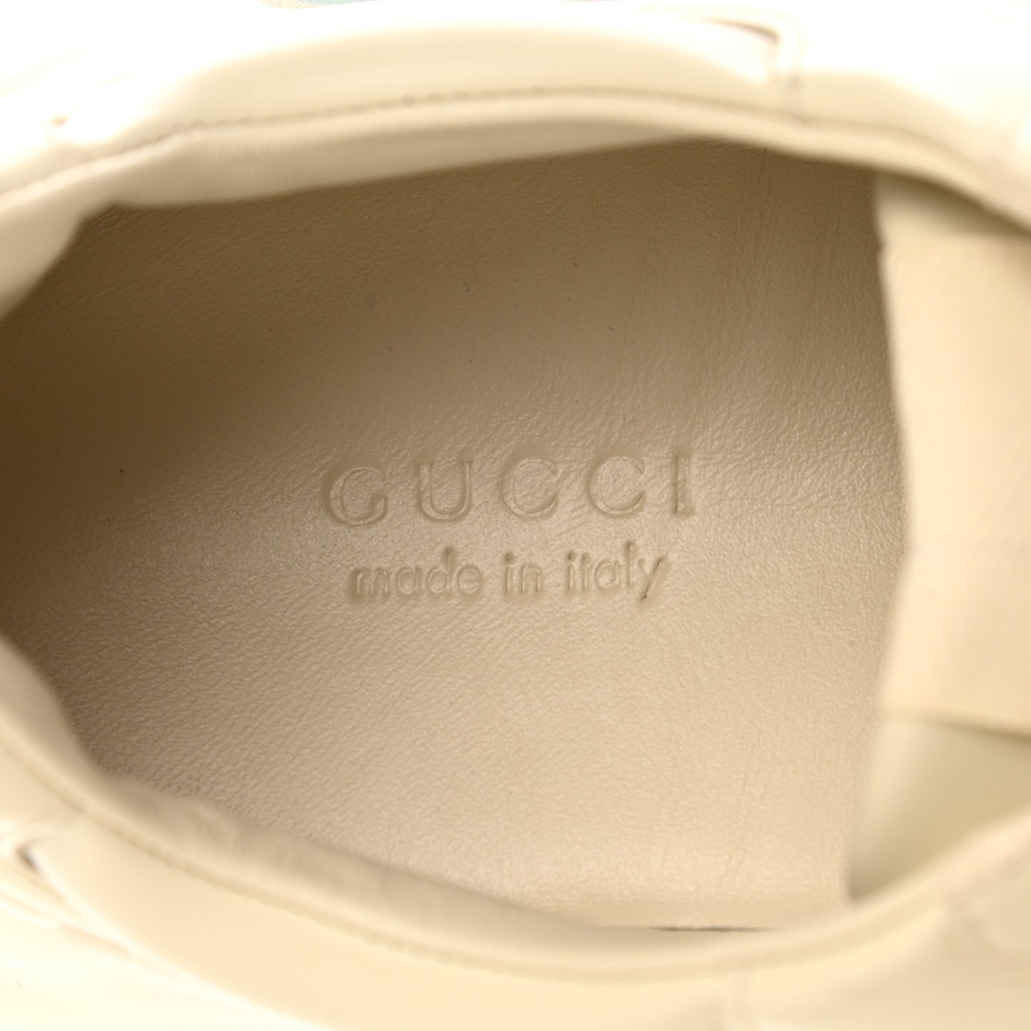 Calfskin Logo Womens Rhyton Sneakers 39.5 Ivory