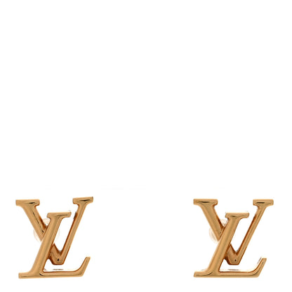 Louis Vuitton Metal LV Iconic Earrings Gold 1 of 6