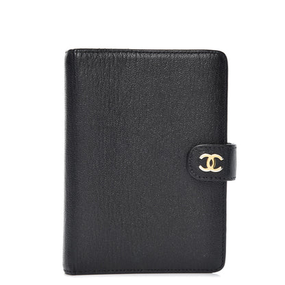 Chanel Goatskin Small Ring Agenda Planner Black 1 of 10