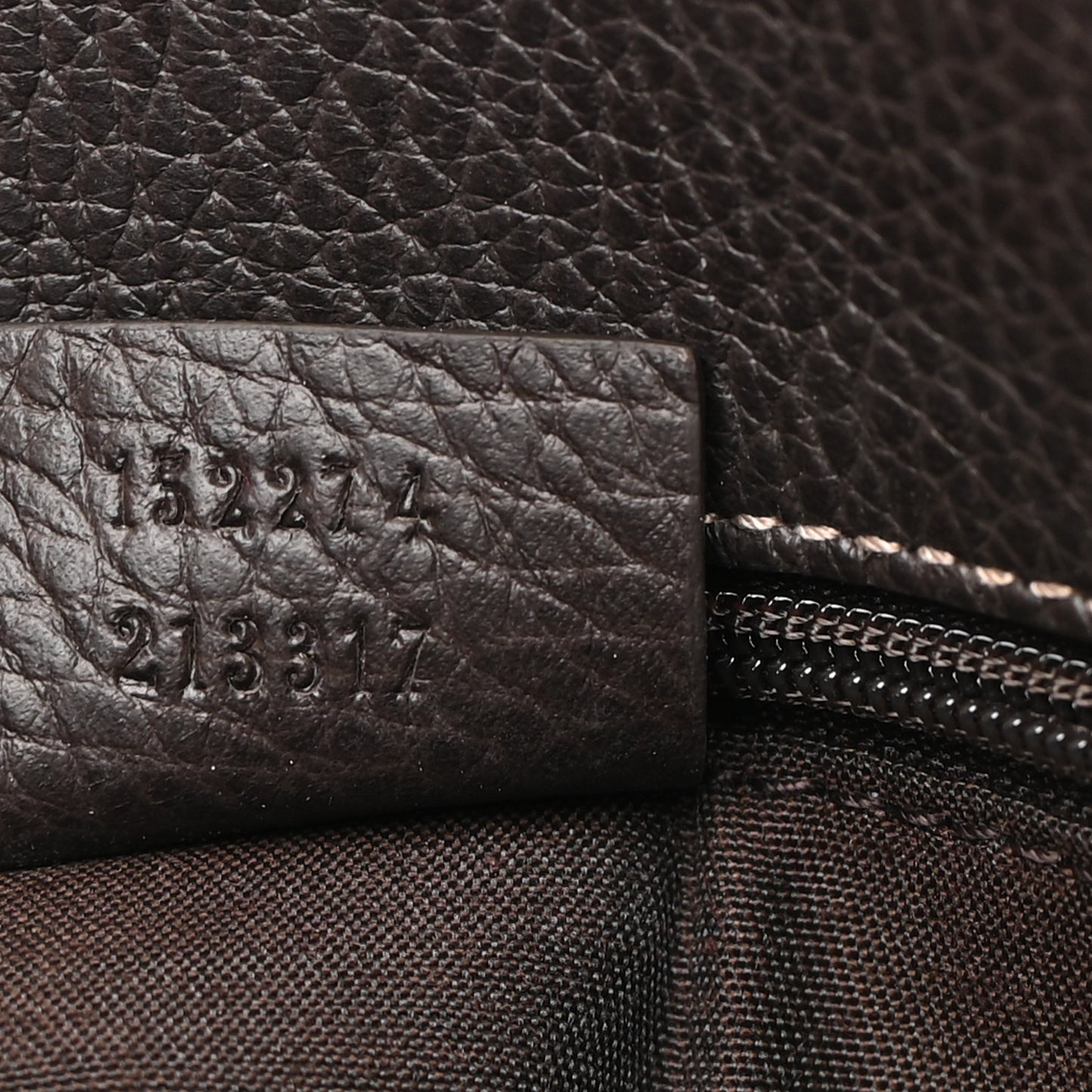 Crystal Monogram Tote Dark Brown