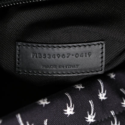 Saint Laurent Canvas Palm Tree Print City Backpack Black White 7 of 9
