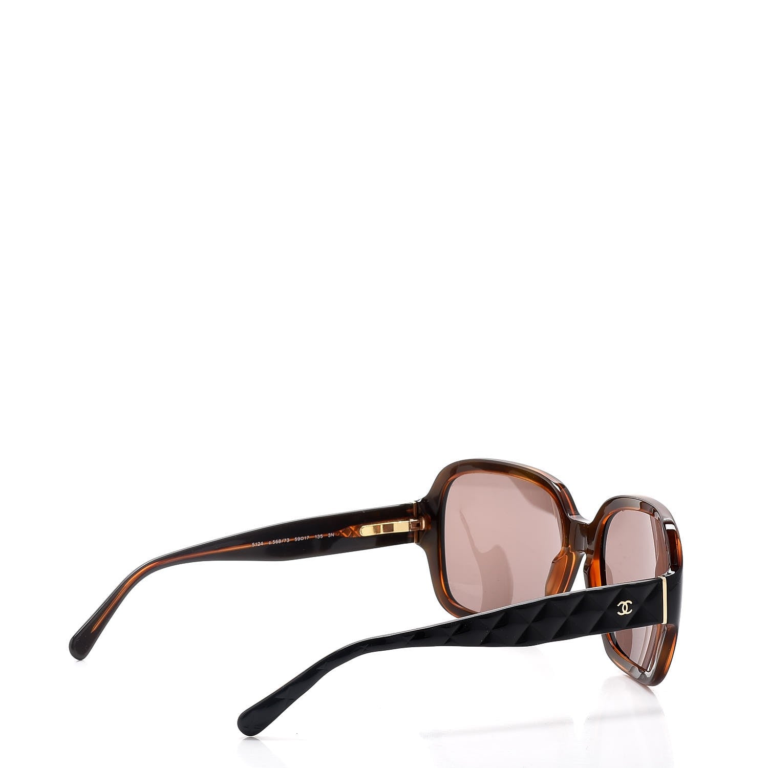 Chanel Quilted CC Sunglasses 5124 Black 4 of 9