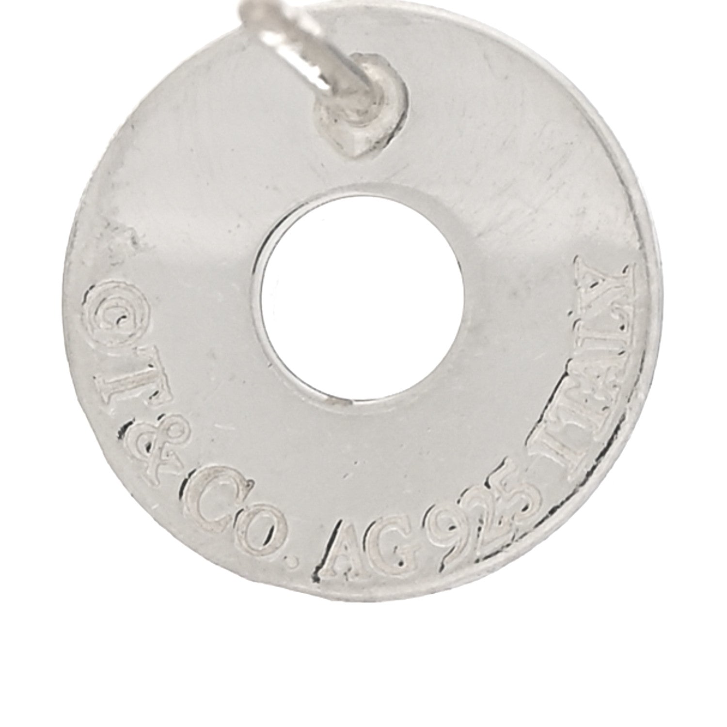 Tiffany Sterling Silver 1837 Circle Earrings 4 of 4
