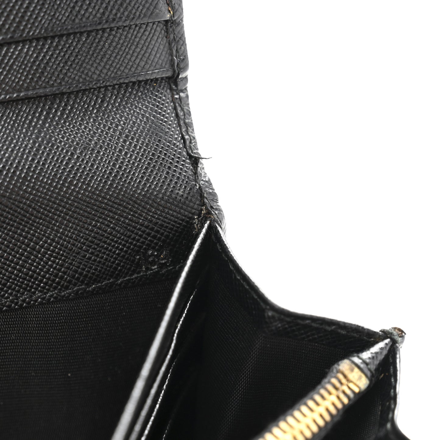 Saffiano Metal Continental Flap Wallet Black