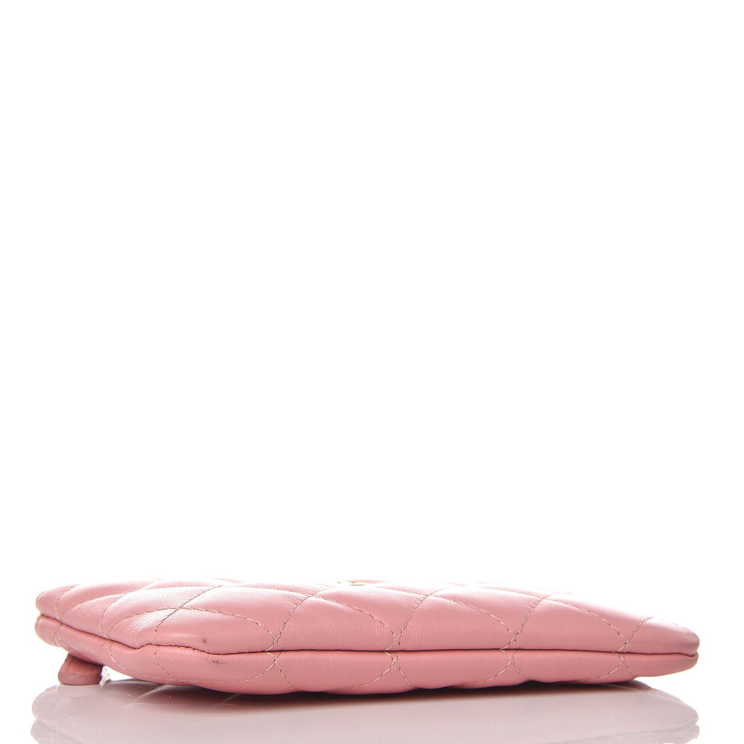 Chanel Lambskin Quilted Small Cosmetic Case Pink 4 of 12