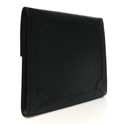 Hermes Epsom Fleche D Or Clutch Black 3 of 12